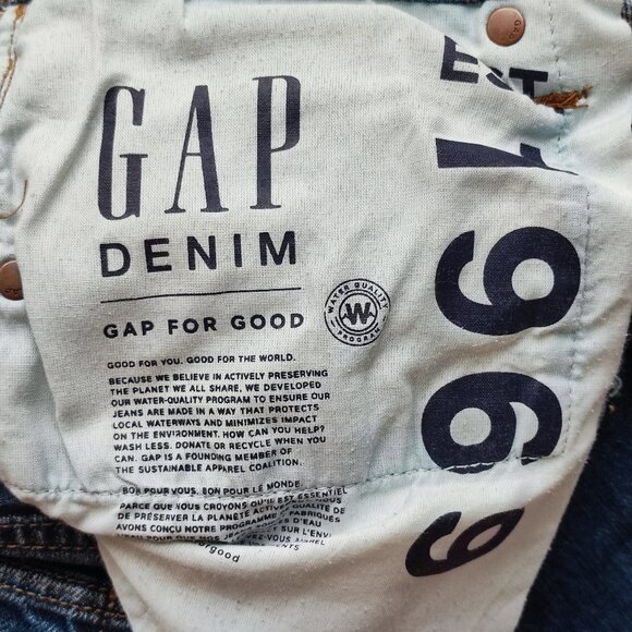 GAP Denim jeans men's size 33/34 denim blue standard fit - Picture 8 of 14